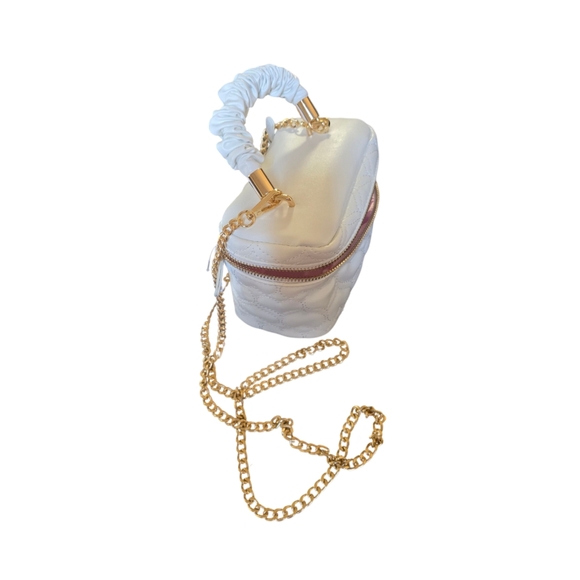 CLAIRE'S Quilted Hearts Dual Strap Crossbody Bag NWT. - Picture 4 of 8